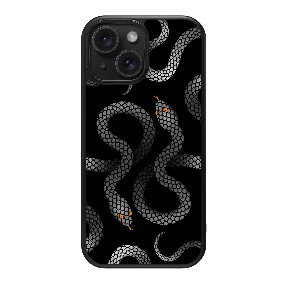 Noir Serpent - iPhone 15 Plus Case #case type_core (magsafe), #case type_core (non magsafe)