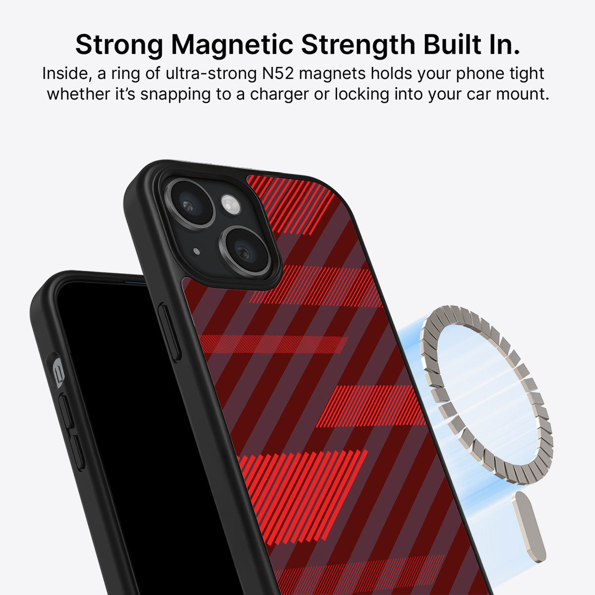 Orange Twill Play - iPhone 15 Plus Case #case type_core (magsafe)