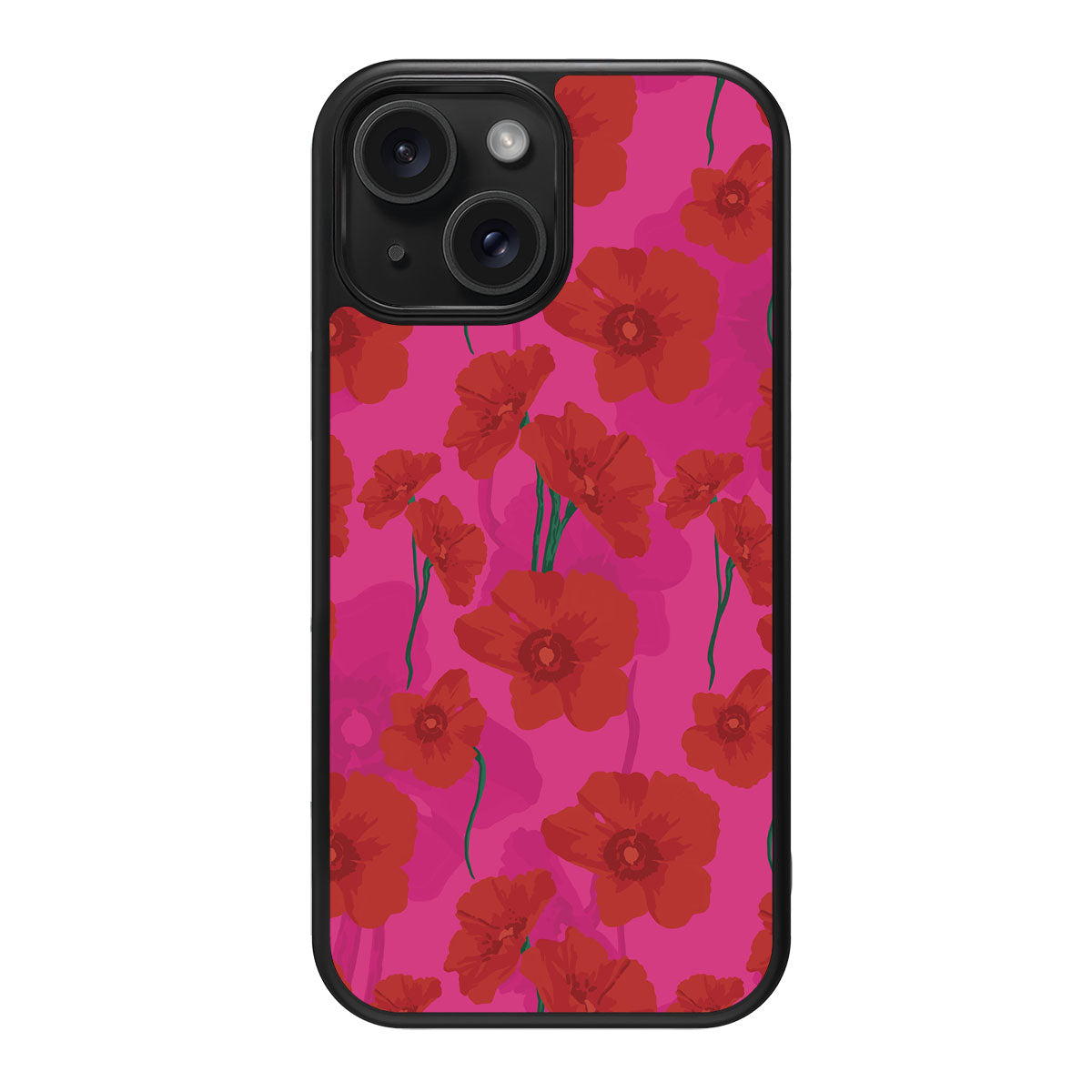 Pink Poppies - iPhone 15 Plus Case #case type_core (magsafe), #case type_core (non magsafe)