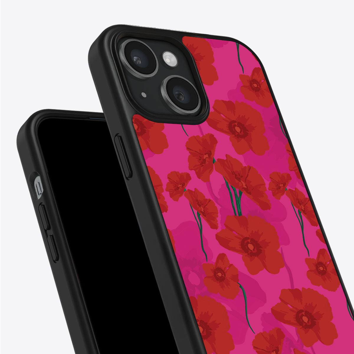 Pink Poppies - iPhone 15 Plus Case #case type_core (non magsafe)