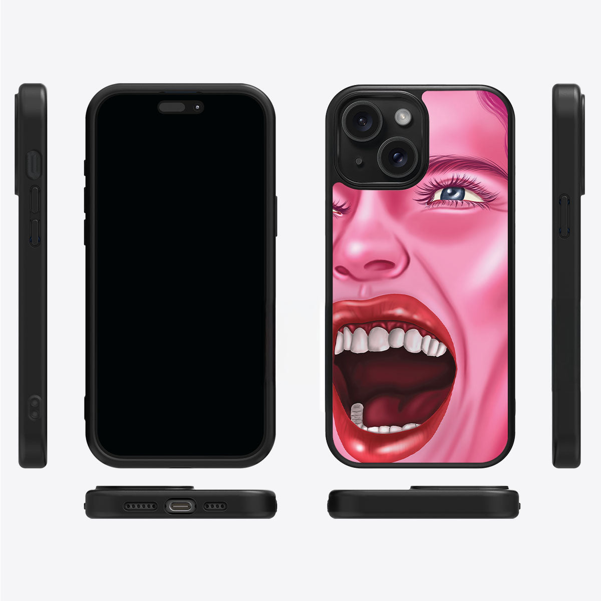 Pink Rage - iPhone 15 Plus Case #case type_core (magsafe), #case type_core (non magsafe)
