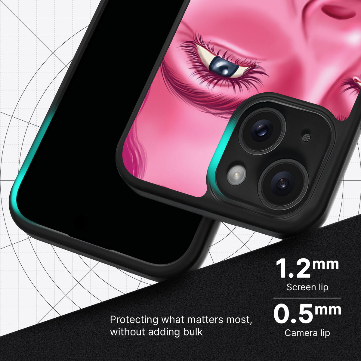 Pink Rage - iPhone 15 Plus Case #case type_core (magsafe), #case type_core (non magsafe)