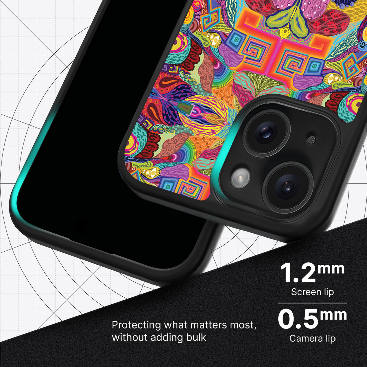 Psychaedellic - iPhone 15 Plus Case #case type_core (magsafe), #case type_core (non magsafe)