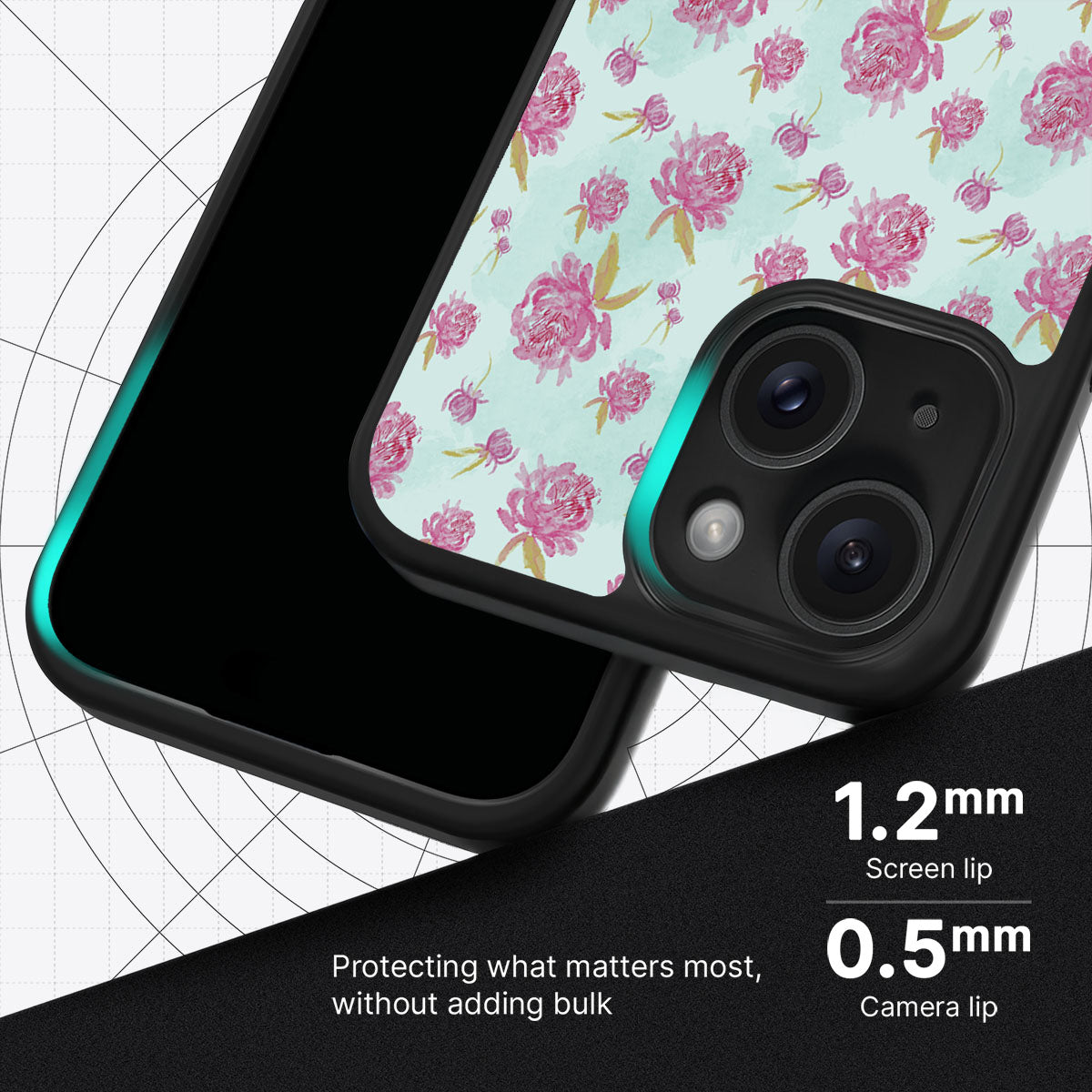 Rose Showers - iPhone 15 Plus Case #case type_core (magsafe), #case type_core (non magsafe)