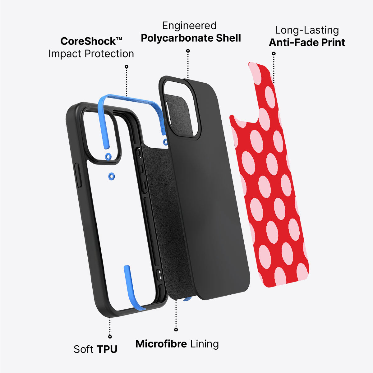 Rouge Blush - iPhone 15 Plus Case #case type_core (non magsafe)