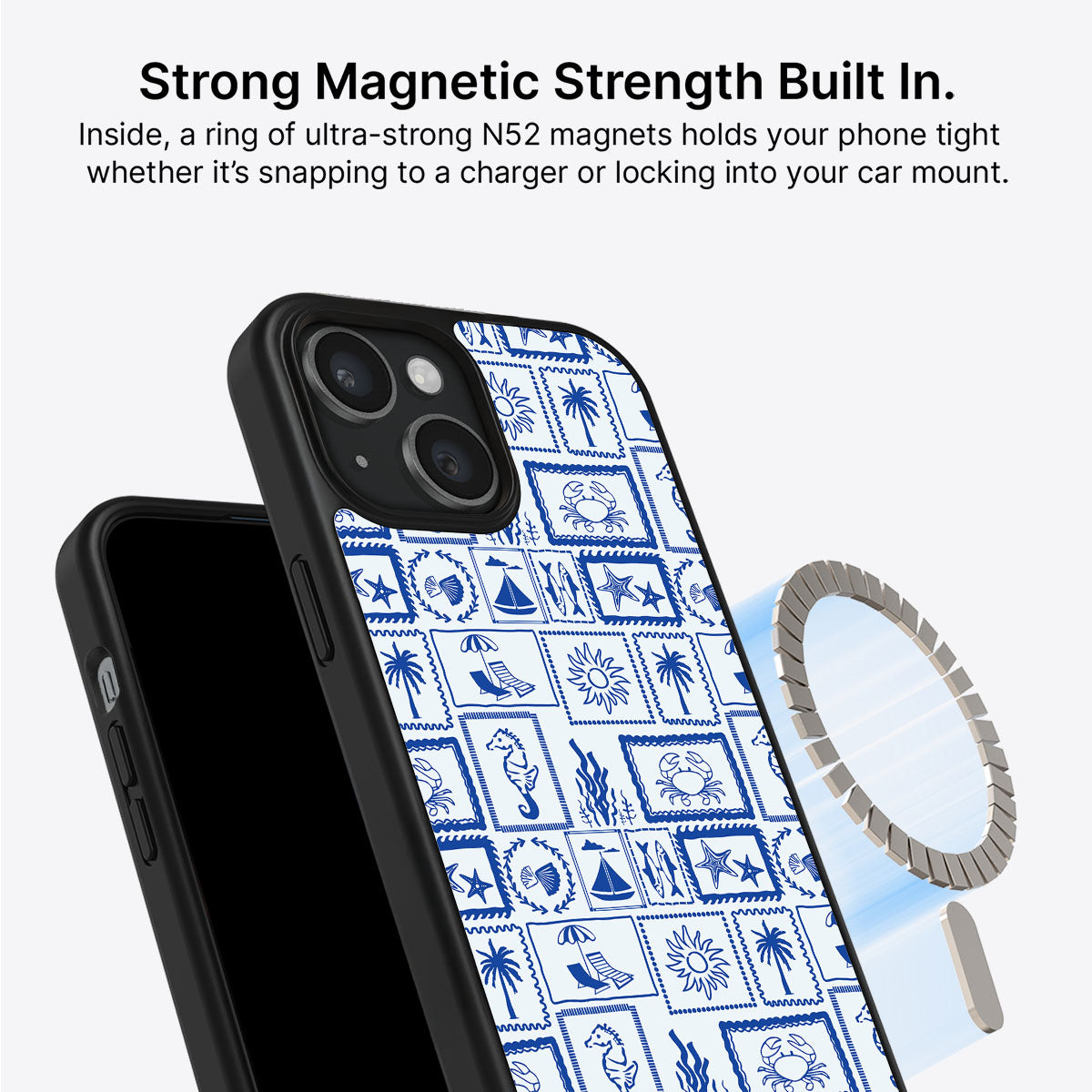 Seaside Sketches - iPhone 15 Plus Case #case type_core (magsafe)