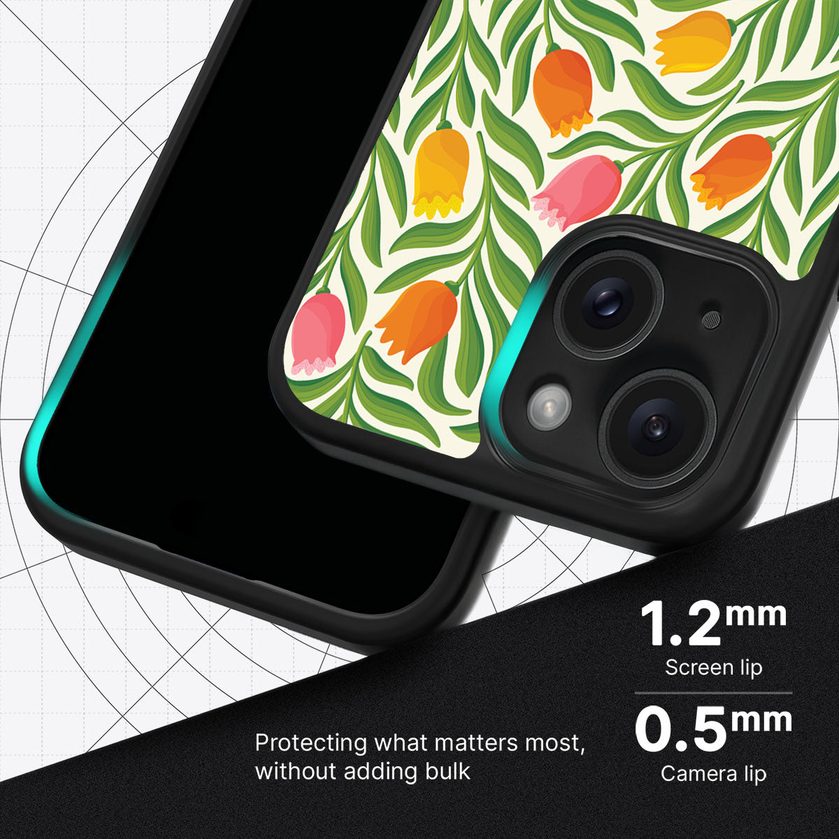 Spring Tulips - iPhone 15 Plus Case #case type_core (magsafe), #case type_core (non magsafe)
