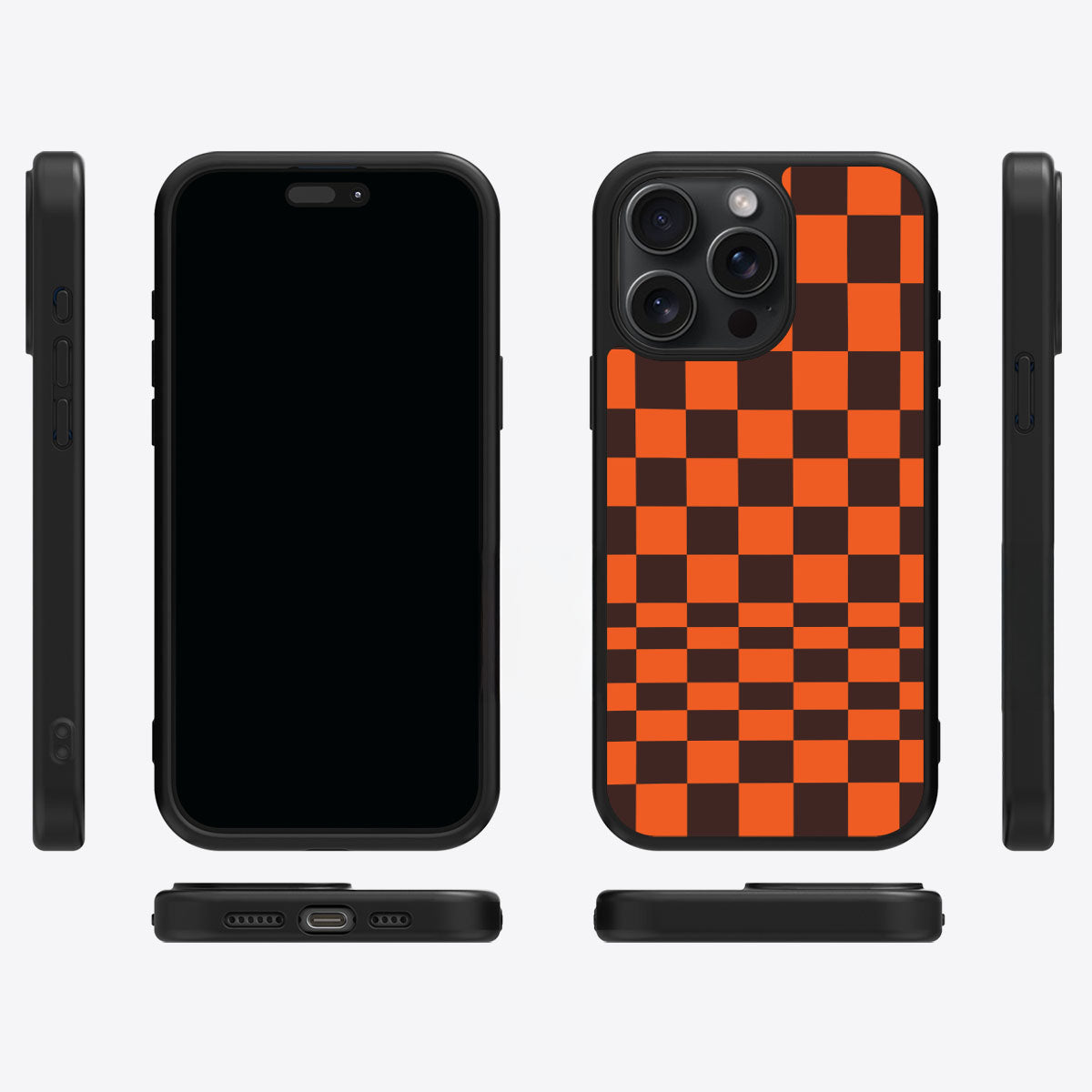 Amber Pop iPhone 15 Pro case cover – multi-angle view