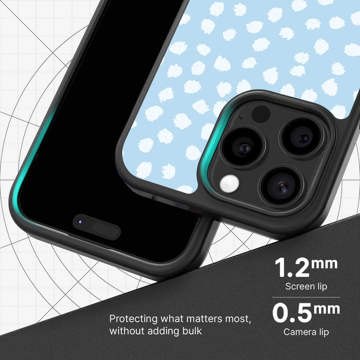 Cloud Dots - iPhone 15 Pro Case #case type_core (magsafe), #case type_core (non magsafe)