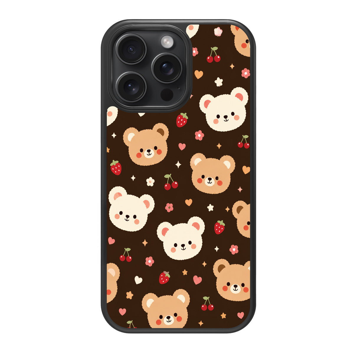 Cocoa Cuddles design back view – iPhone 15 Pro case