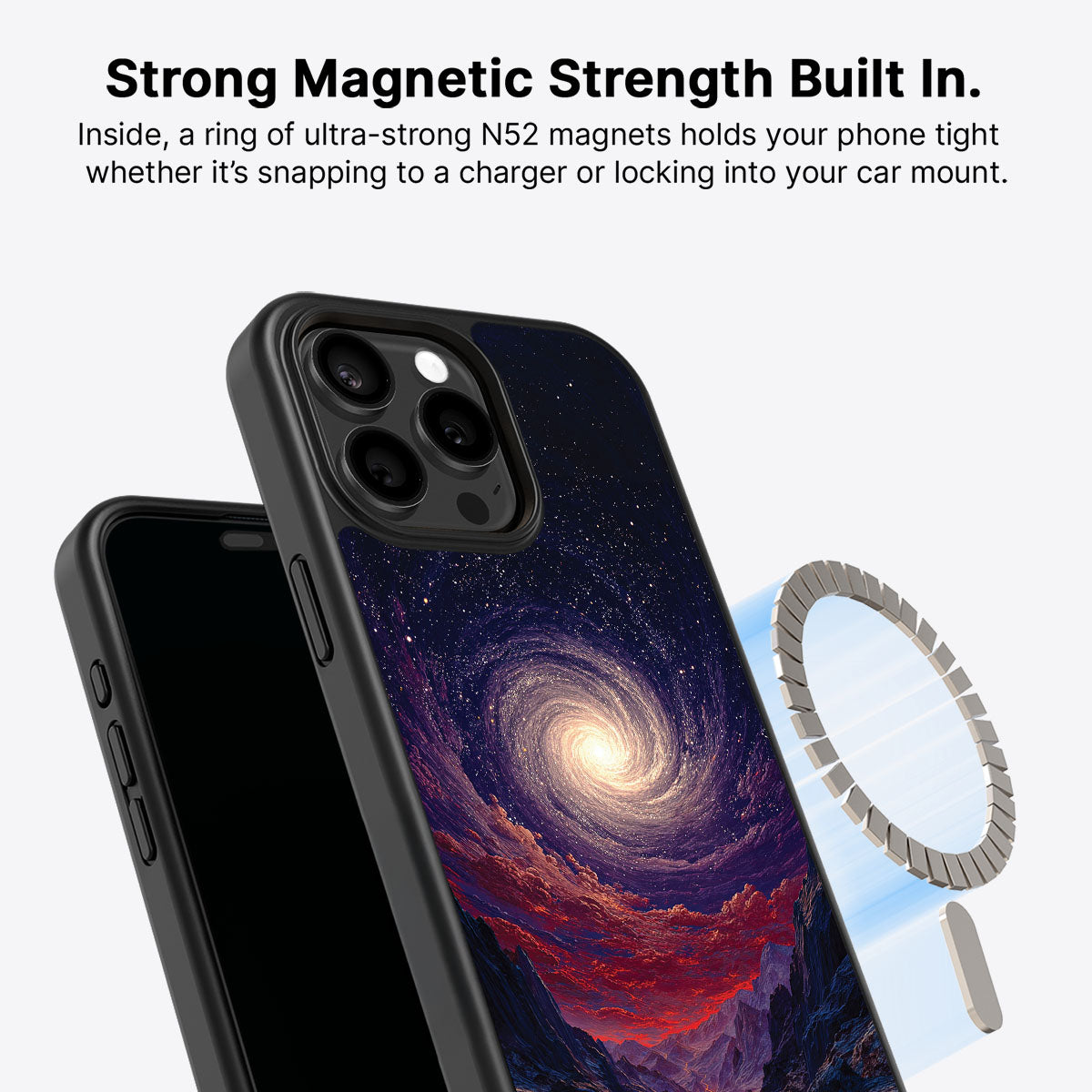 Cosmic Vortex - iPhone 15 Pro Case #case type_core (magsafe)