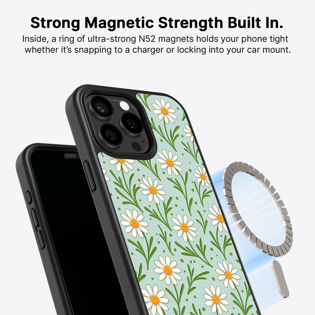 Daisy Flowers - iPhone 15 Pro Case #case type_core (magsafe)
