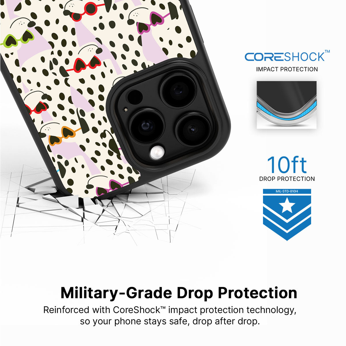Dalmatian Dog - iPhone 15 Pro Case #case type_core (magsafe), #case type_core (non magsafe)