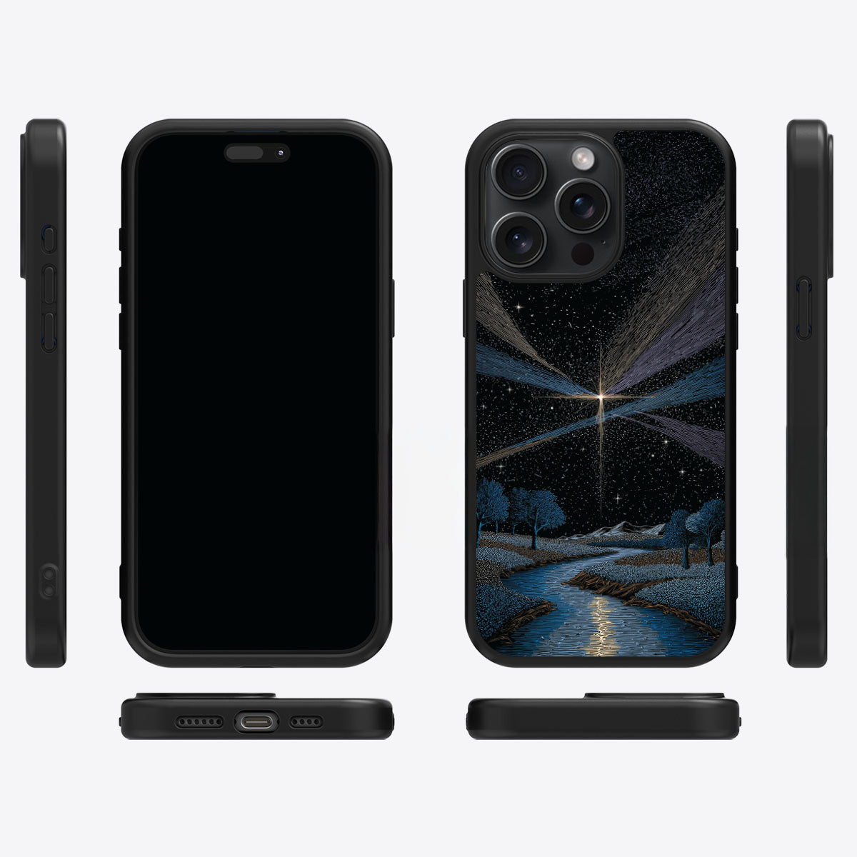 iPhone 15 Pro Case with MagSafe – Falling Star
