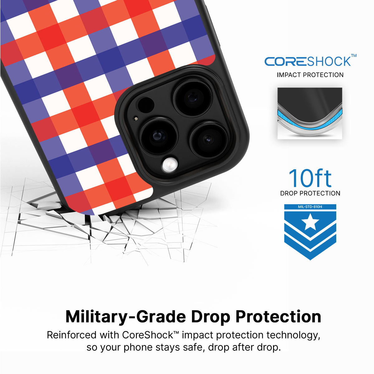 Heritage Checks - iPhone 15 Pro Case #case type_core (magsafe), #case type_core (non magsafe)