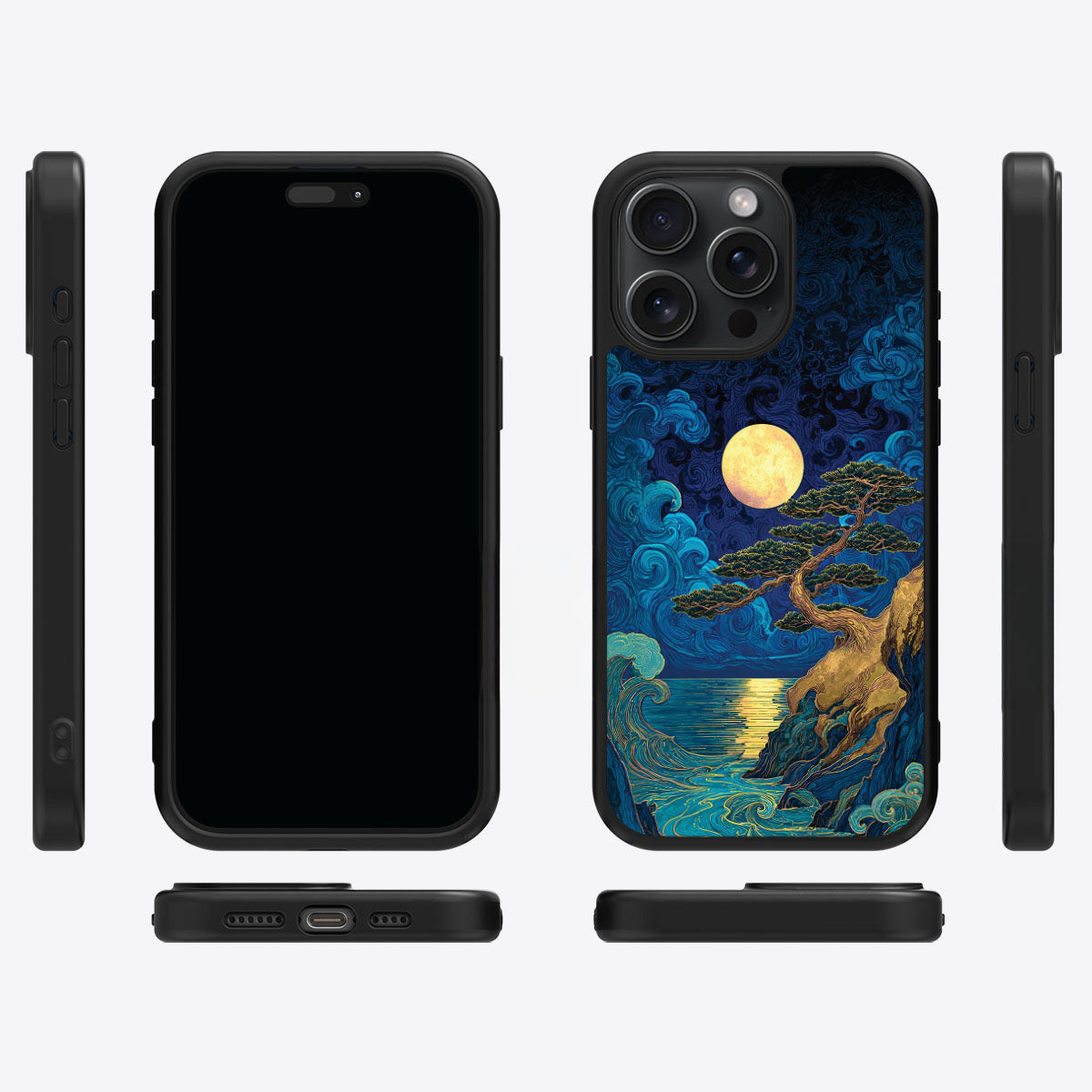 Moonlit Tide - iPhone 15 Pro Case #case type_core (magsafe), #case type_core (non magsafe)