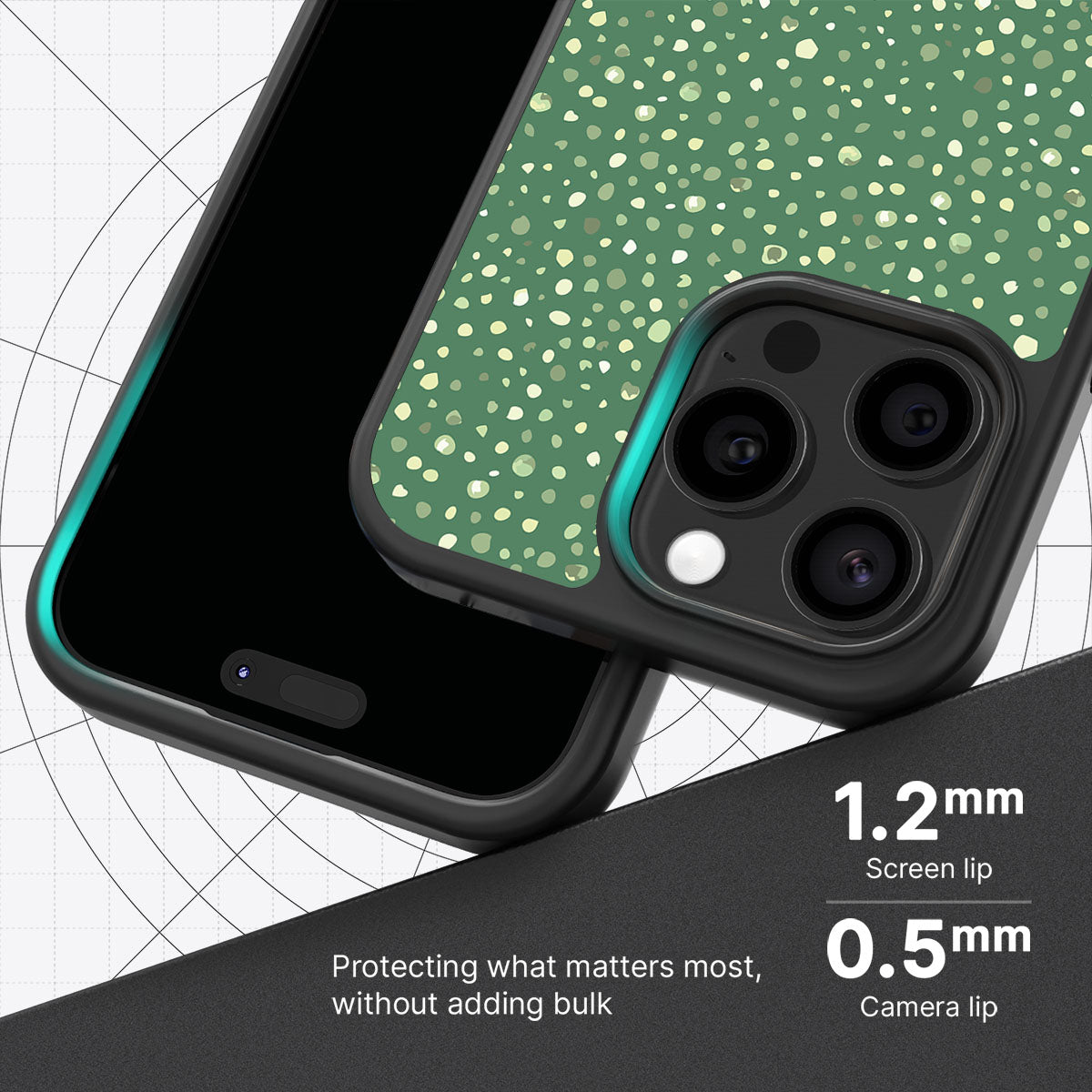 Moss Mosaic - iPhone 15 Pro Case #case type_core (magsafe), #case type_core (non magsafe)