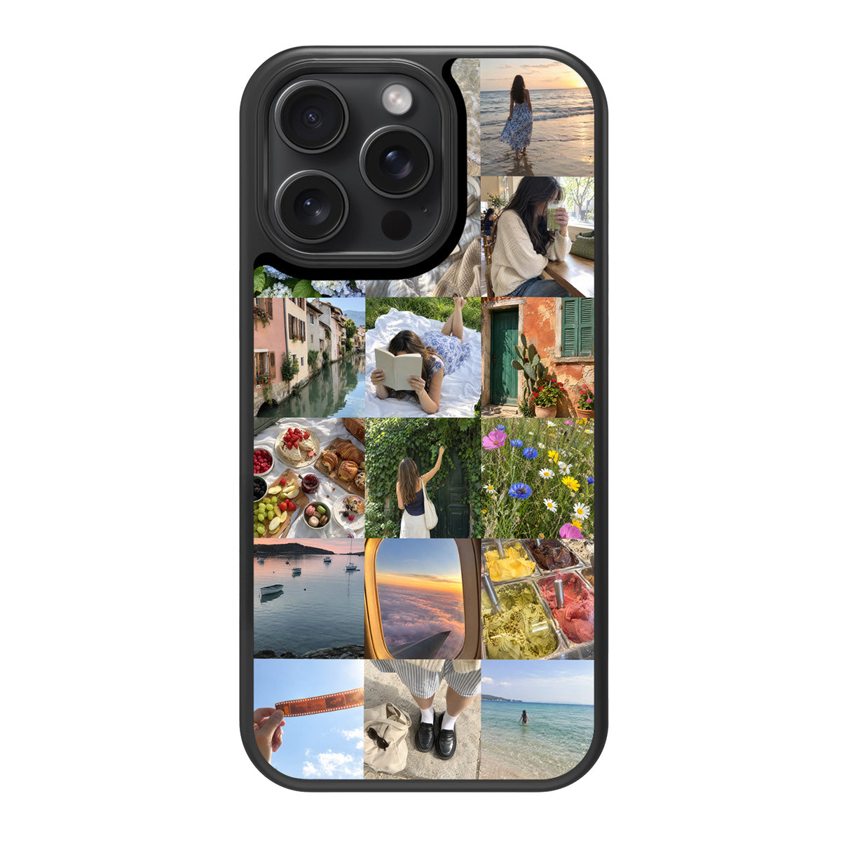 Personalised iPhone 15 Pro case – 18-photo collage design
