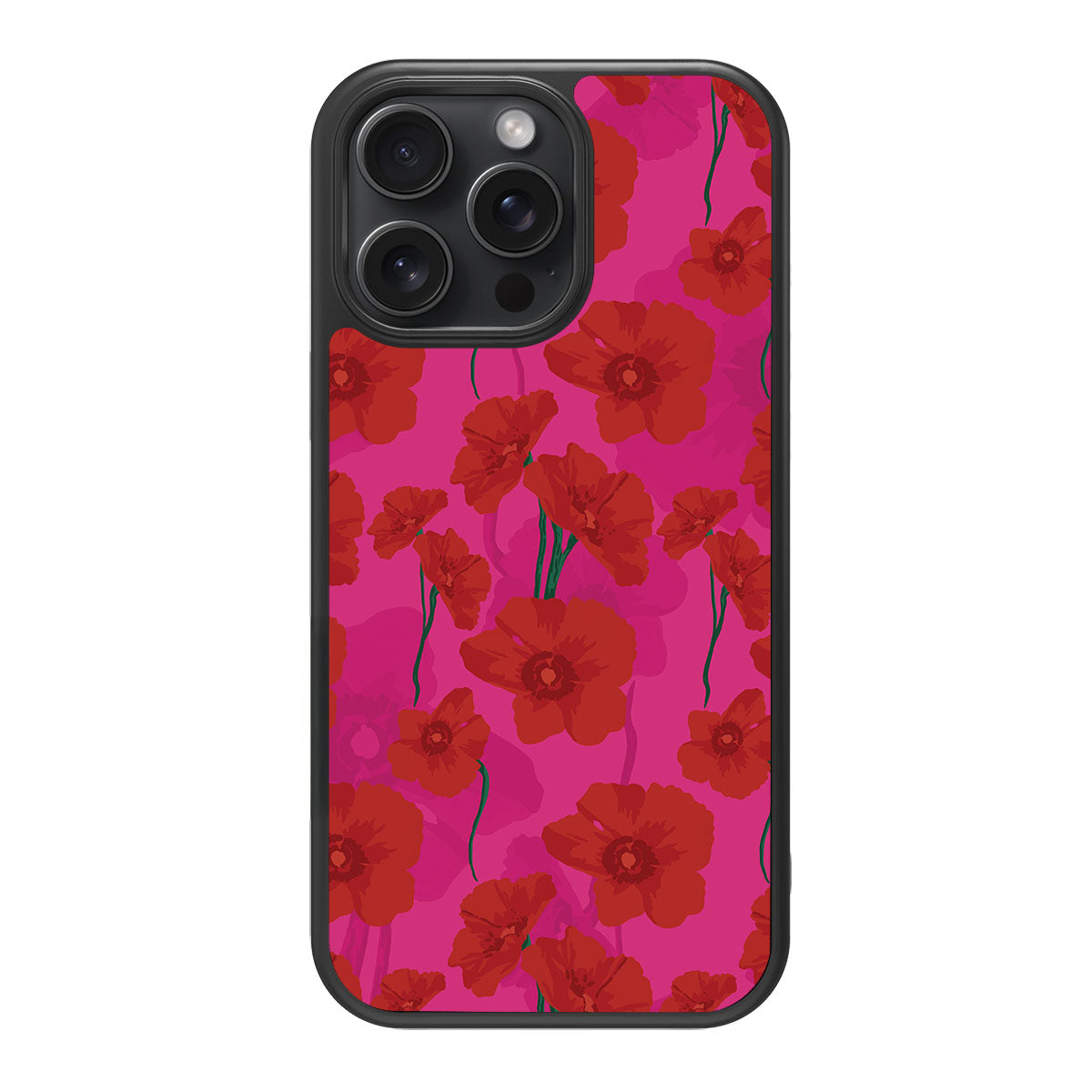 Pink Poppies - iPhone 15 Pro Case #case type_core (magsafe), #case type_core (non magsafe)