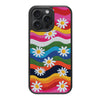 iPhone 15 Pro Case with MagSafe – Rainbow Daisy