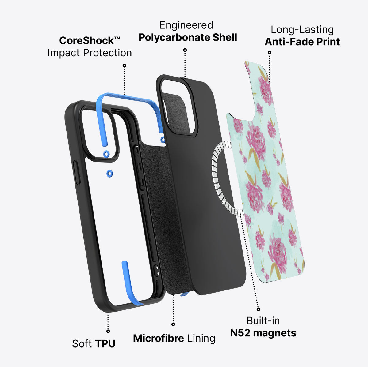 Rose Impressions - iPhone 15 Pro Case #case type_core (magsafe)