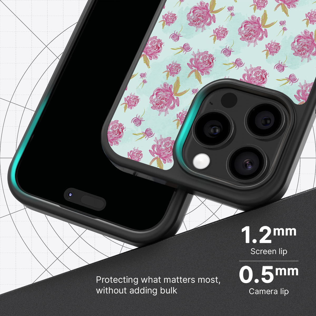 Rose Showers - iPhone 15 Pro Case #case type_core (magsafe), #case type_core (non magsafe)
