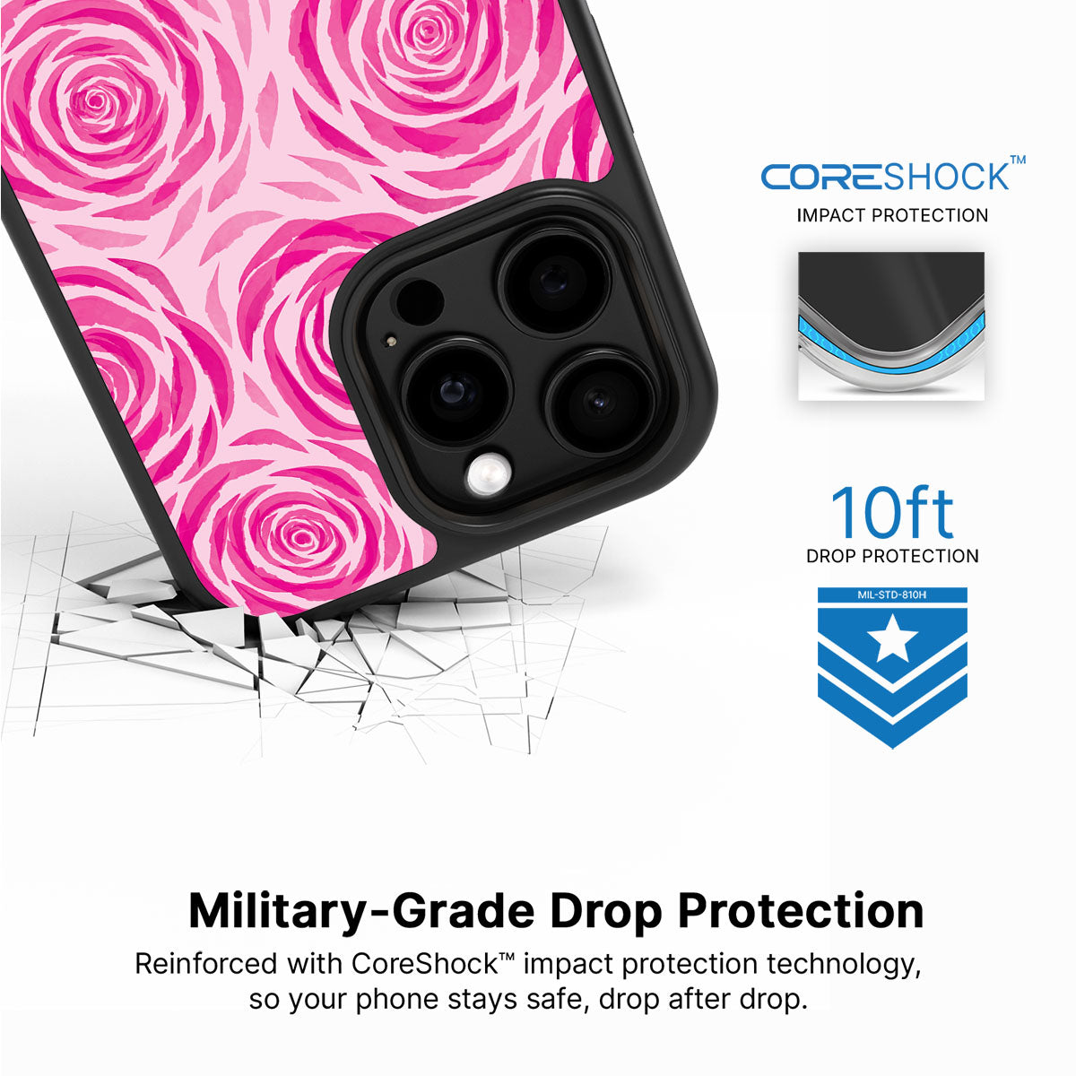 Rosy Reverie - iPhone 15 Pro Case  #case type_core (magsafe), #case type_core (non magsafe)