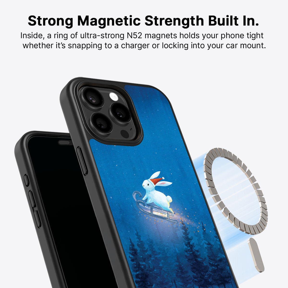 Santa Bunny - iPhone 15 Pro Case #case type_core (magsafe)