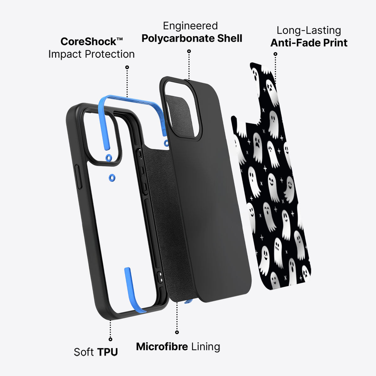 Spooky Spirits - iPhone 15 Pro Case #case type_core (non magsafe)