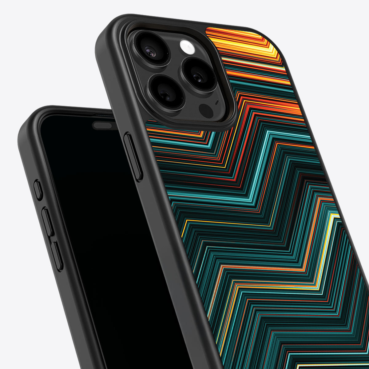 Techno Waves - iPhone 15 Pro Case #case type_core (non magsafe)