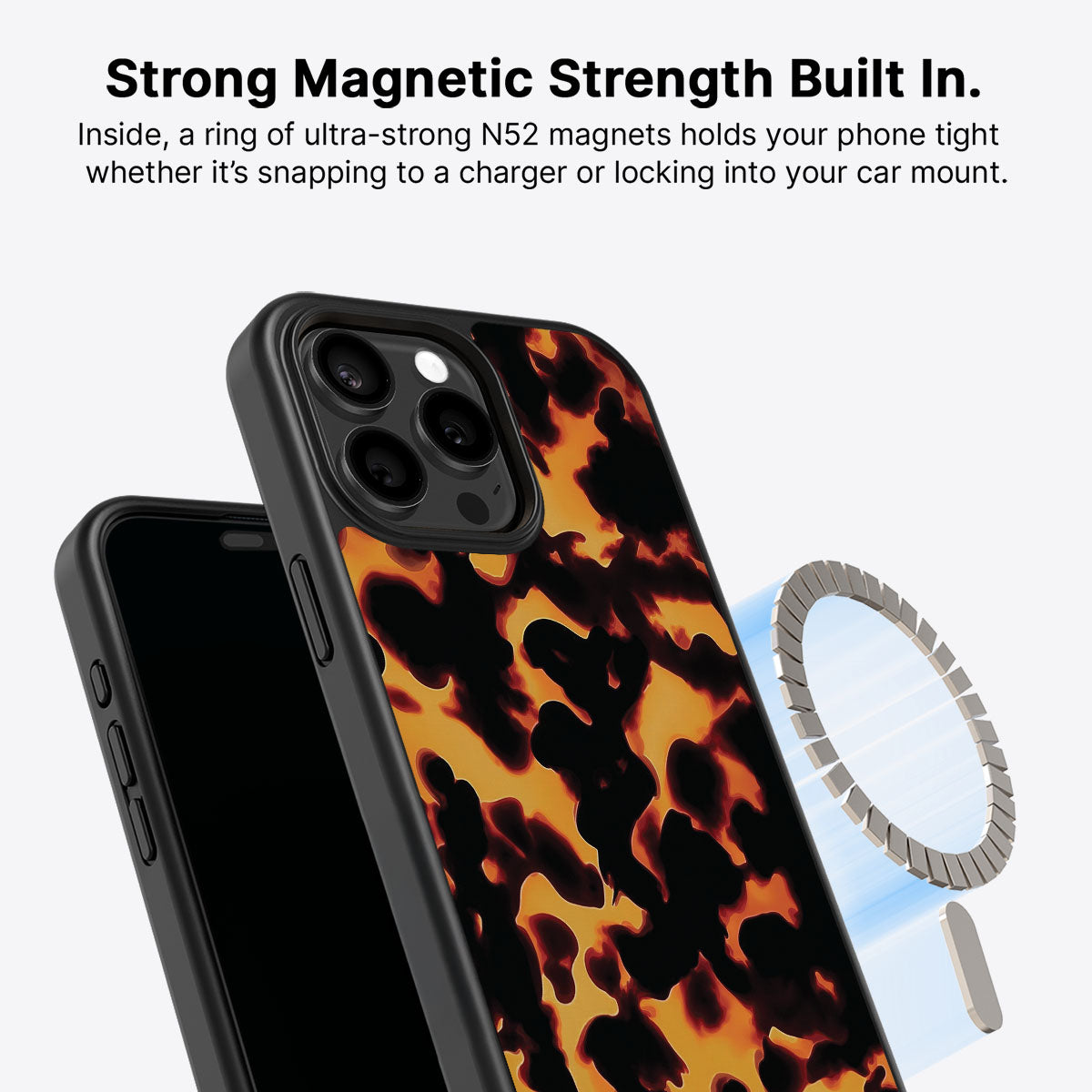 iPhone 15 Pro Case with MagSafe – Tortoise Shell