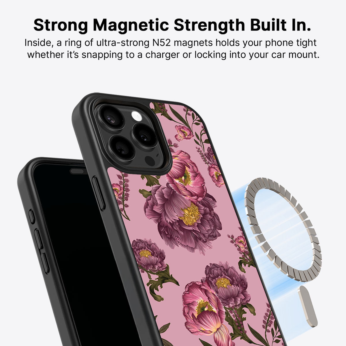 Vintage Blossoms - iPhone 15 Pro Case #case type_core (magsafe)