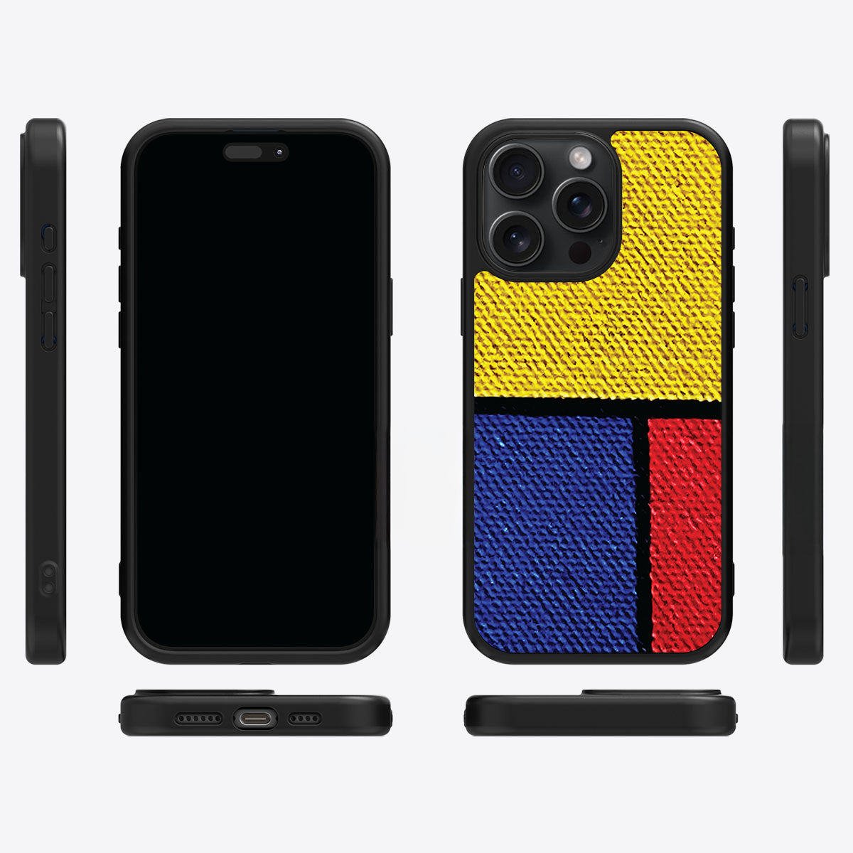 Bauhaus Blocks - iPhone 15 Pro Max Case #case type_core (magsafe), #case type_core (non magsafe)