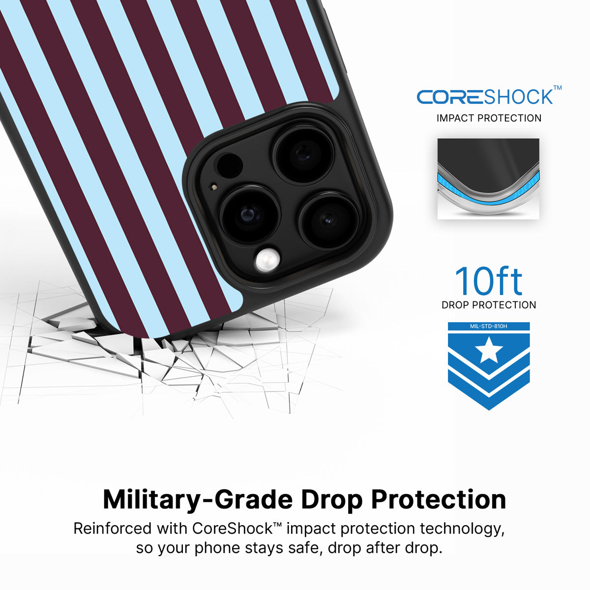 Cabernet Column iPhone 15 Pro Max case with drop protection