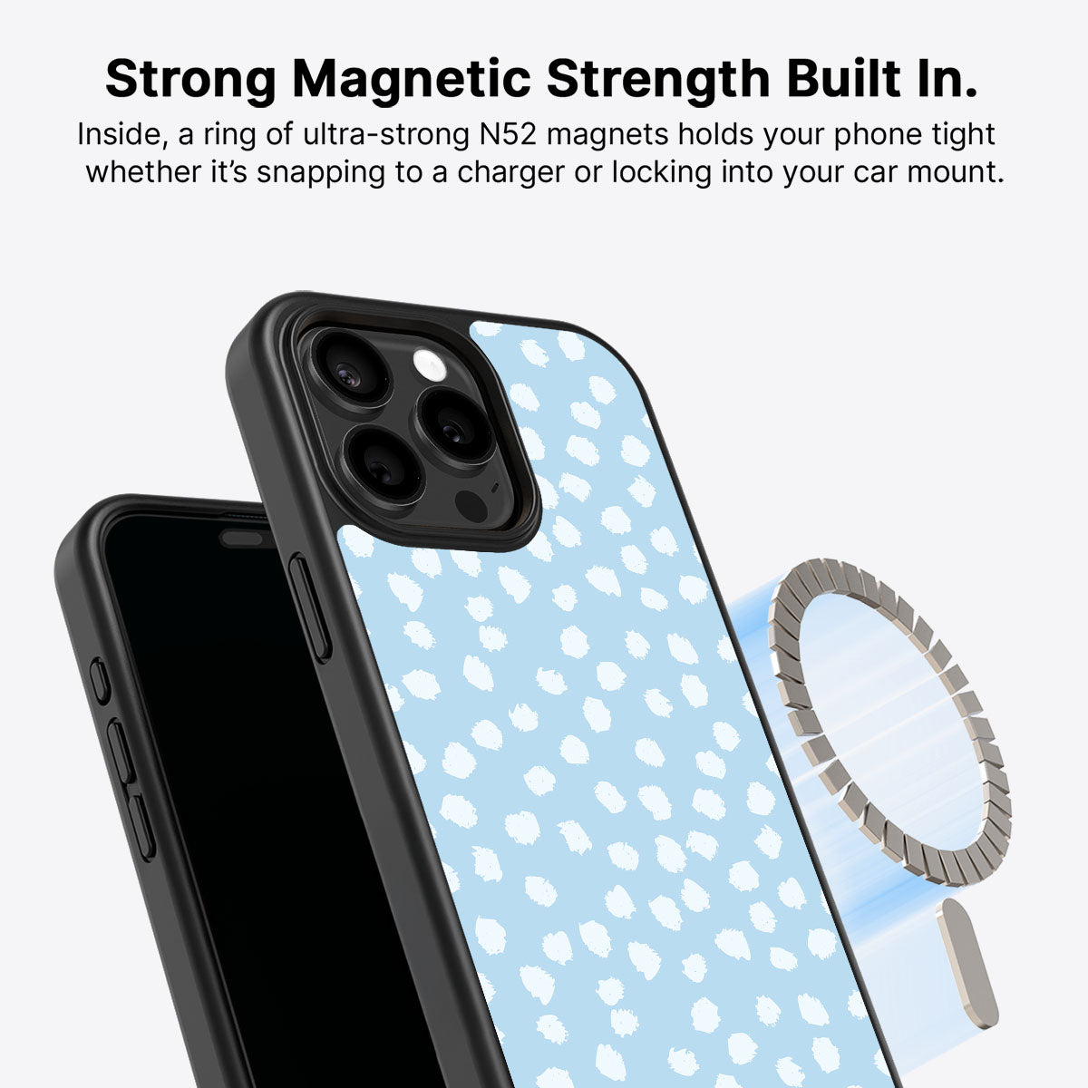 Cloud Dots - iPhone 15 Pro Max Case #case type_core (magsafe)