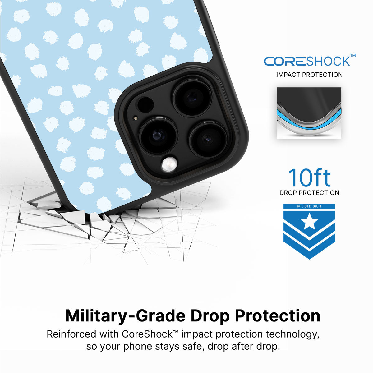 Cloud Dots - iPhone 15 Pro Max Case #case type_core (magsafe), #case type_core (non magsafe)
