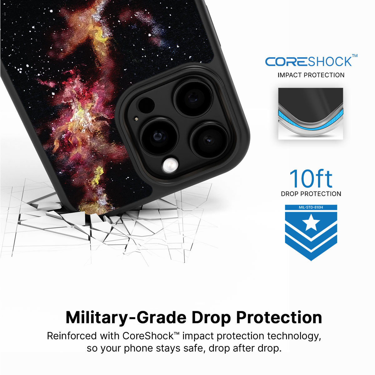 Cosmic Flare - iPhone 15 Pro Max Case #case type_core (magsafe), #case type_core (non magsafe)