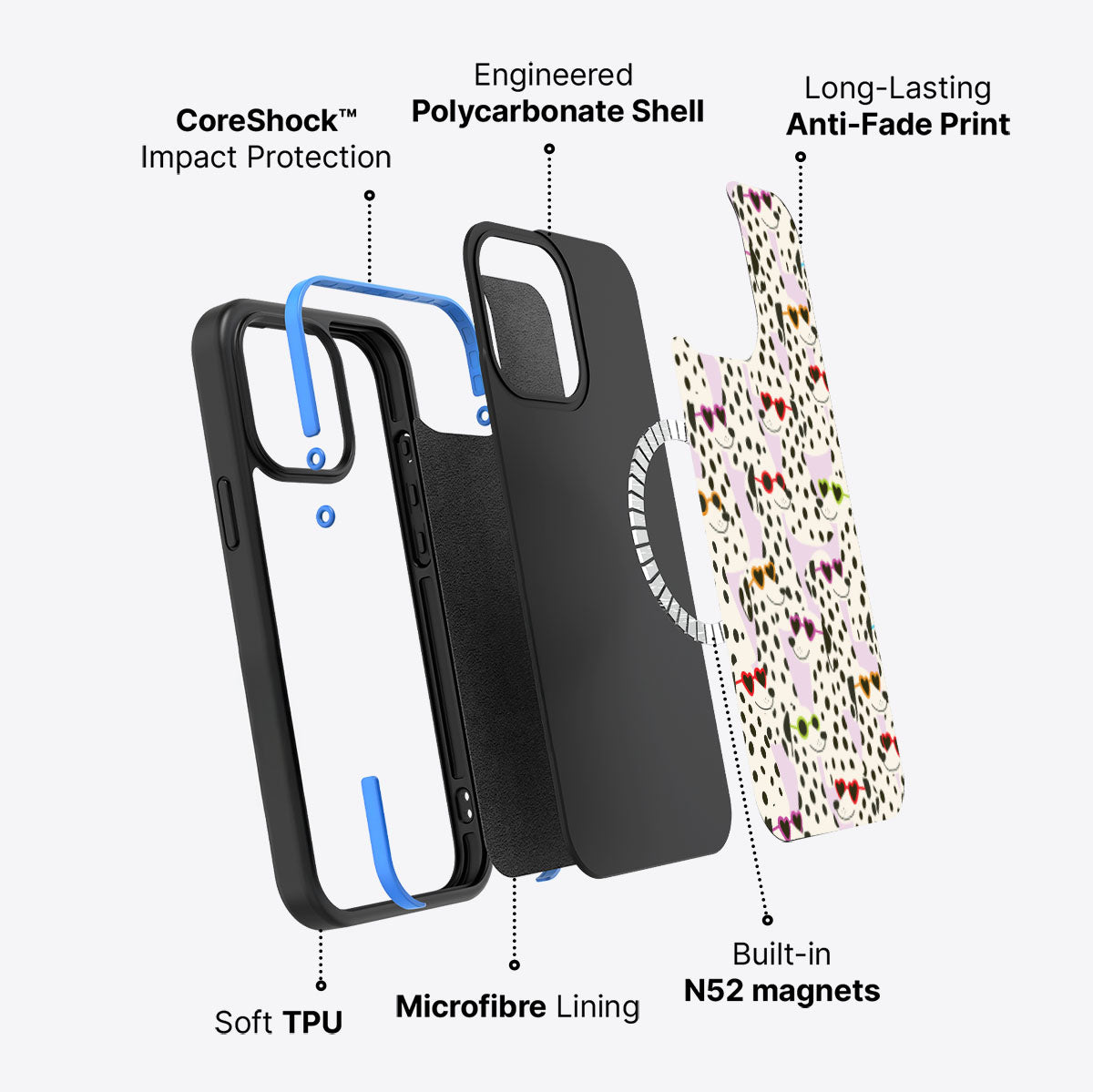 Dalmatian Dog - iPhone 15 Pro Max Case #case type_core (magsafe)