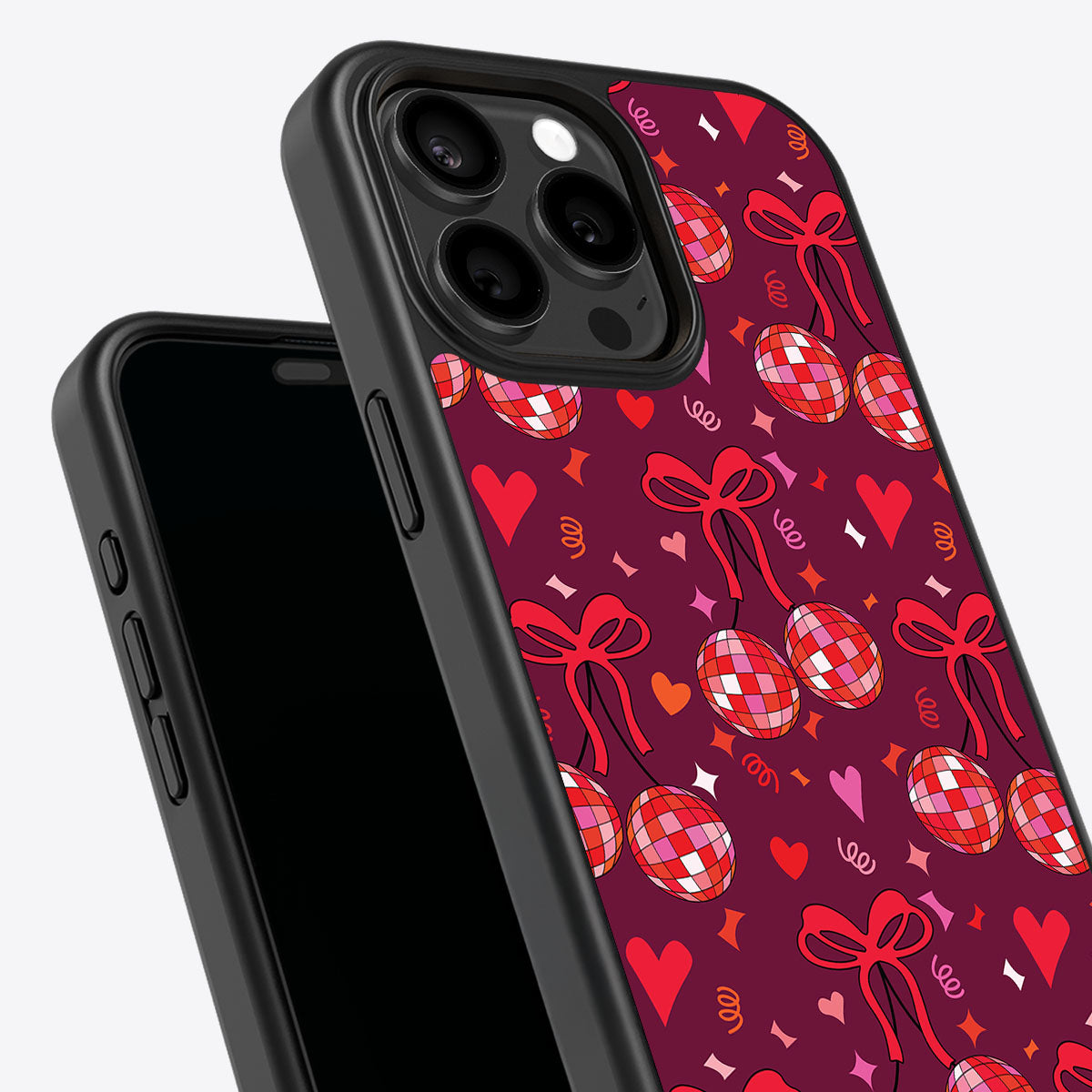 Disco Cherries - iPhone 15 Pro Max Case #case type_core (non magsafe)