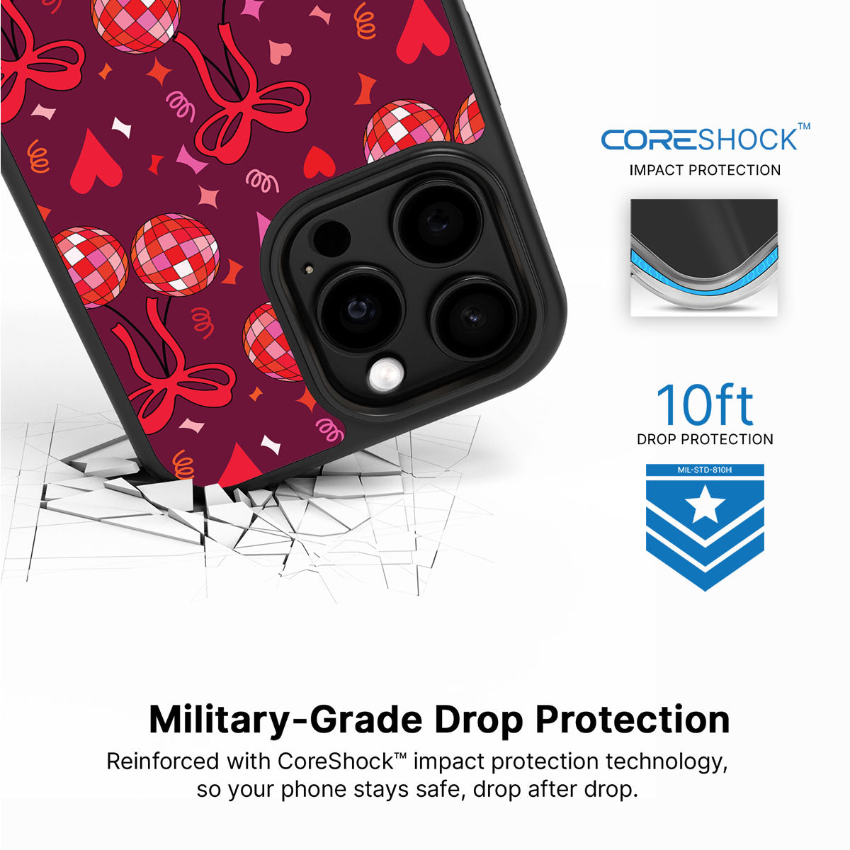 Disco Cherries - iPhone 15 Pro Max Case #case type_core (magsafe), #case type_core (non magsafe)