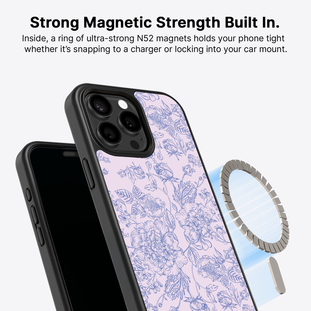 Etched Botanics - iPhone 15 Pro Max Case #case type_core (magsafe)