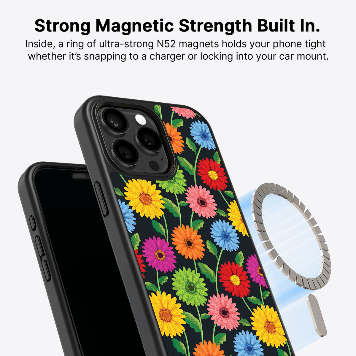 Gerbera Bloom - iPhone 15 Pro Max Case #case type_core (magsafe)