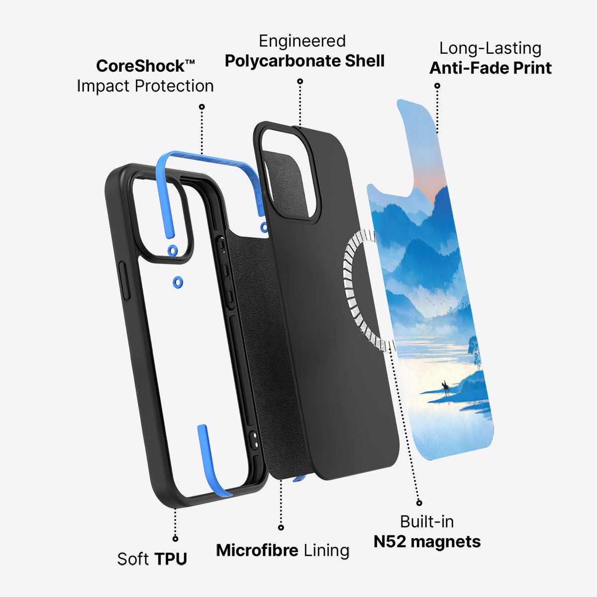 Globe Trotter - iPhone 15 Pro Max Case #case type_core (magsafe)