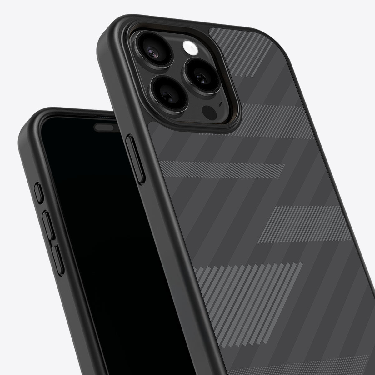 Gray Twill Play - iPhone 15 Pro Max Case #case type_core (non magsafe)