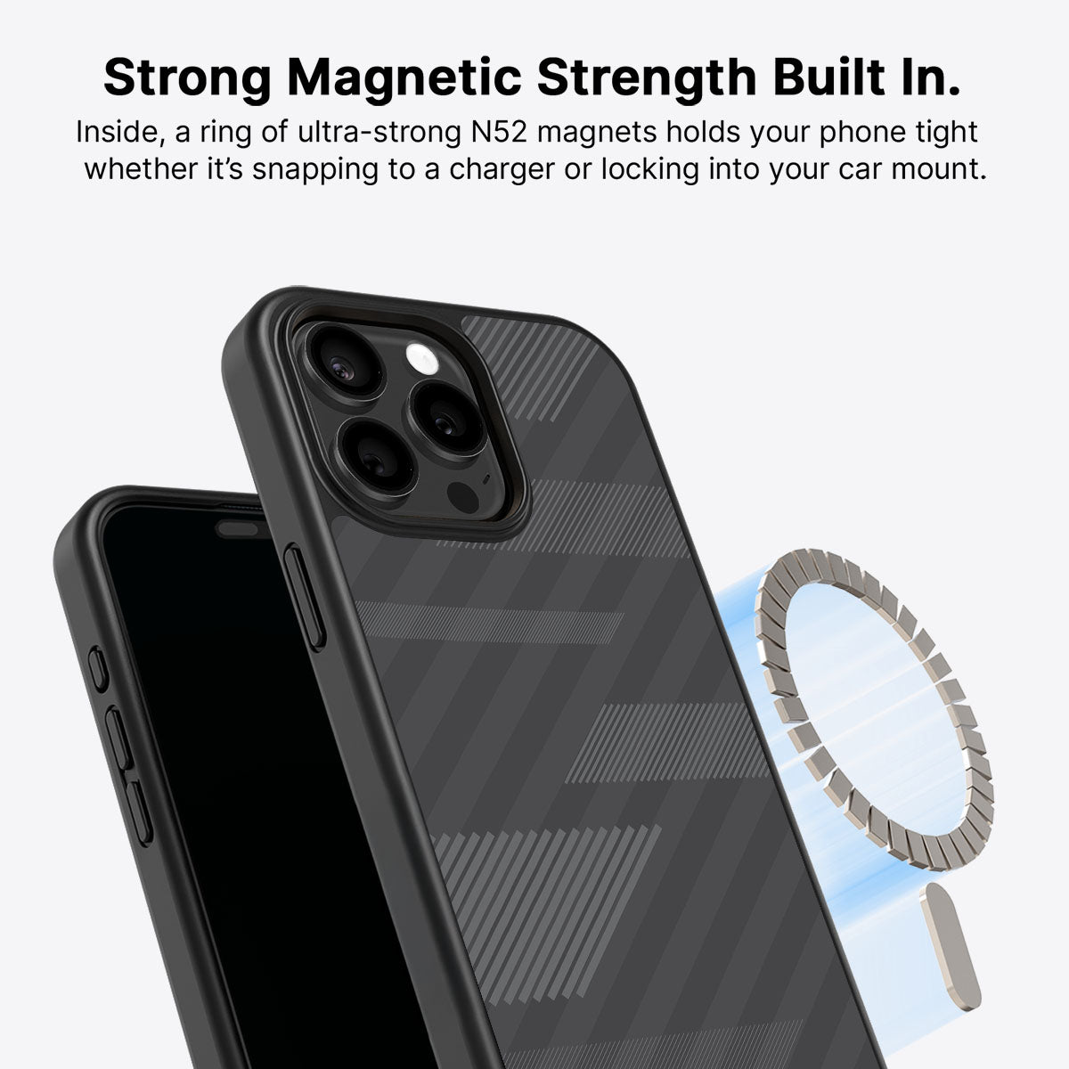 Gray Twill Play - iPhone 15 Pro Max Case #case type_core (magsafe)