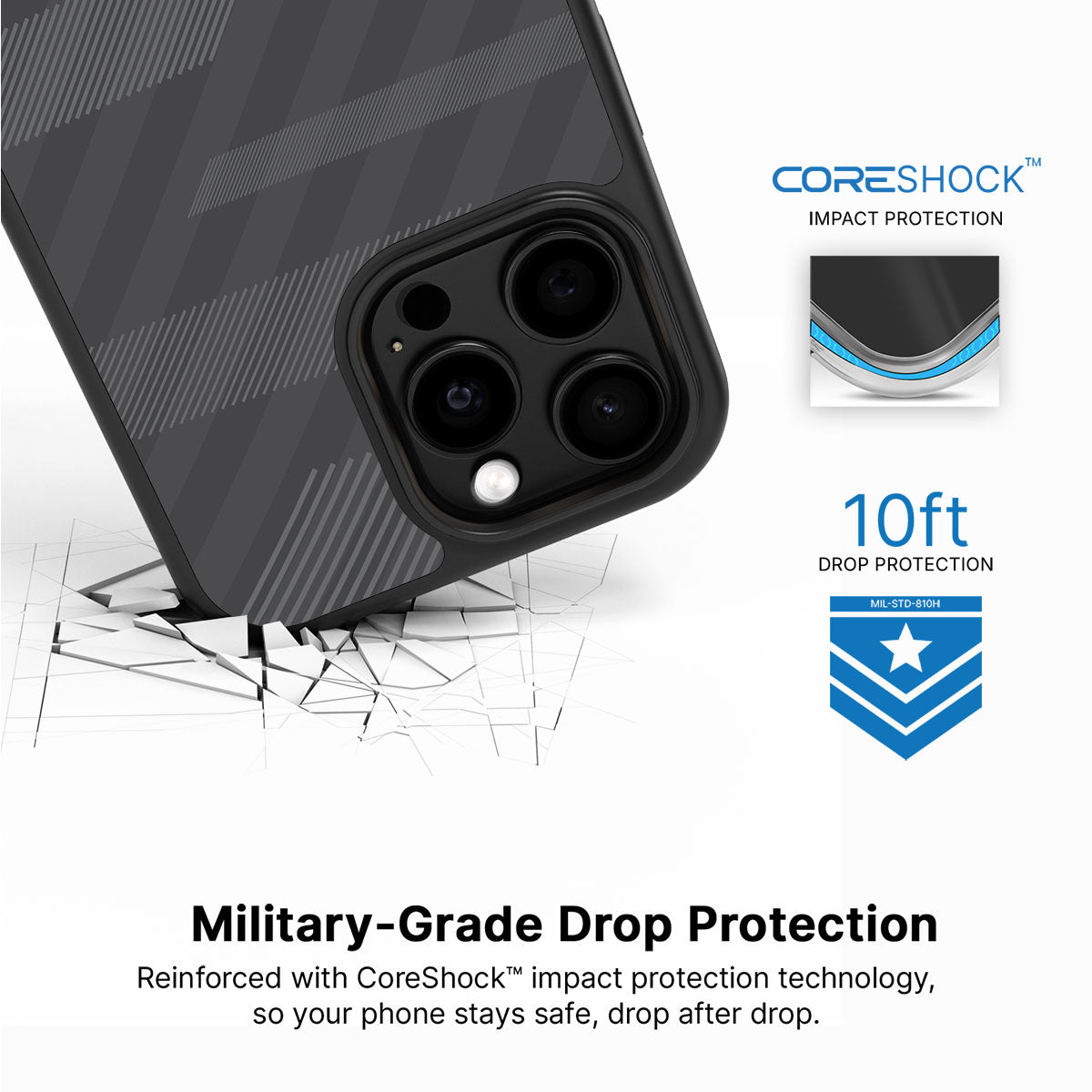Gray Twill Play - iPhone 15 Pro Max Case #case type_core (magsafe), #case type_core (non magsafe)