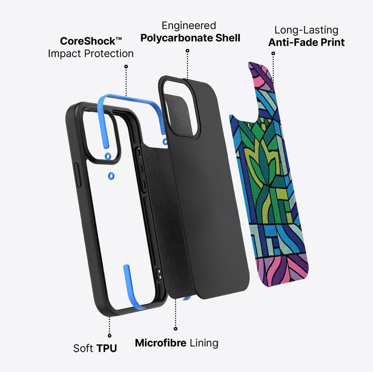 Green Flame - iPhone 15 Pro Max Case #case type_core (non magsafe)