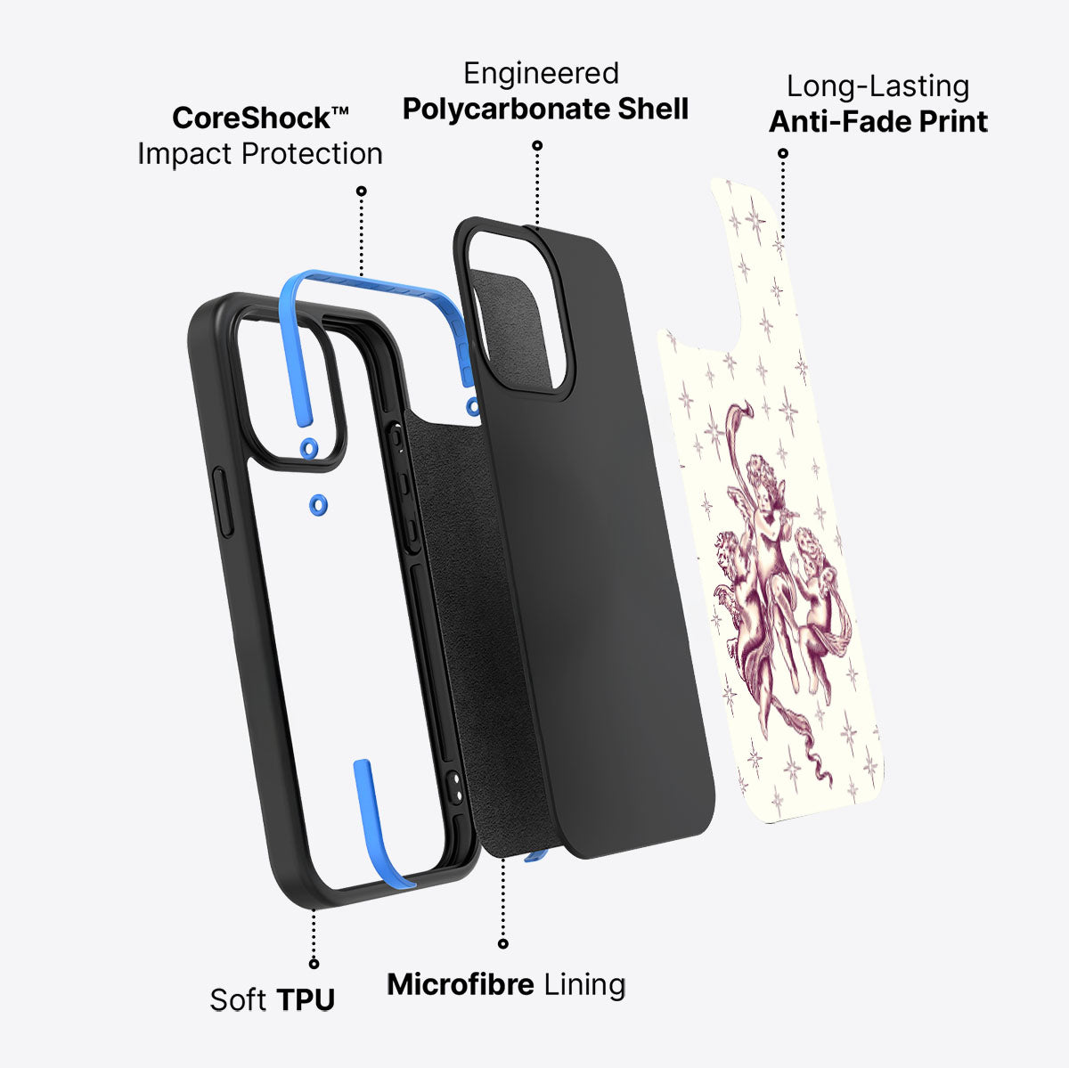 Herald Angels - iPhone 15 Pro Max Case #case type_core (non magsafe)