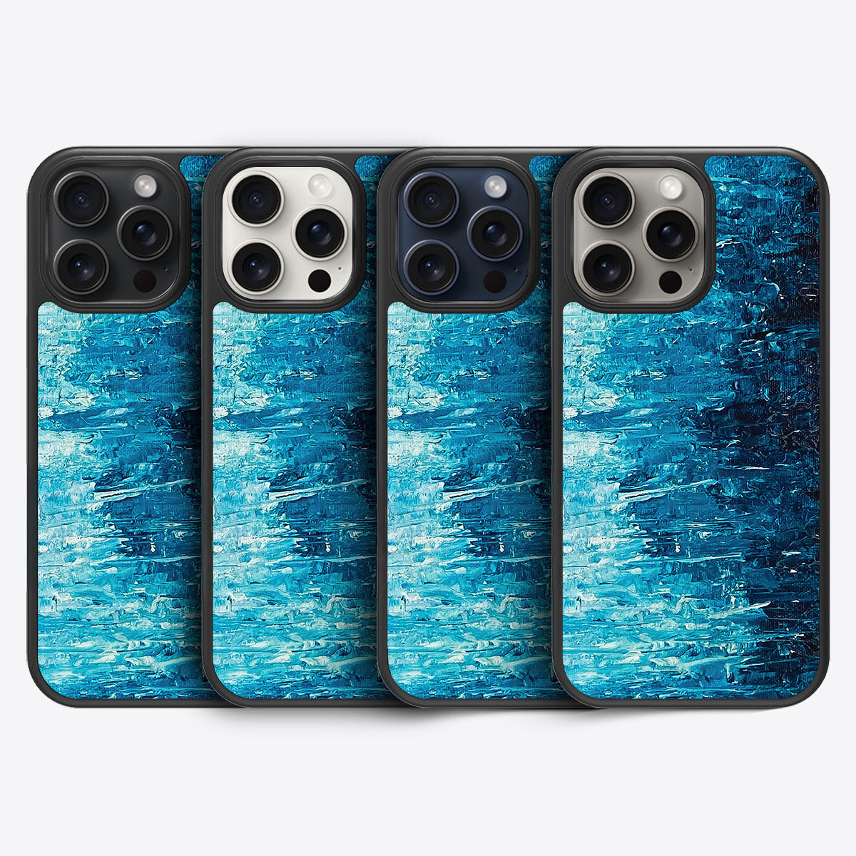 Indigo Impasto - iPhone 15 Pro Max Case #case type_core (magsafe), #case type_core (non magsafe)