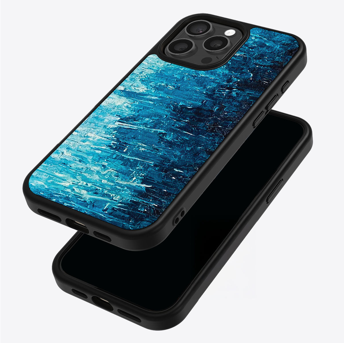 Indigo Impasto - iPhone 15 Pro Max Case #case type_core (magsafe), #case type_core (non magsafe)